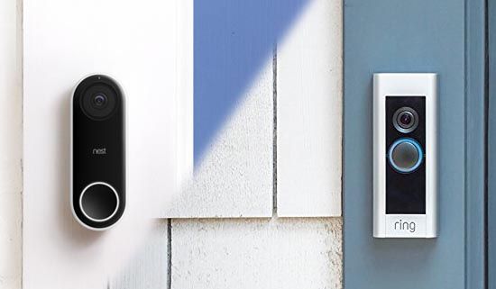 Nest Hello en Ring Video Doorbell Pro